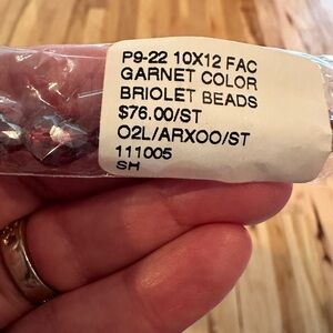 Garnet Color Briolet Beads